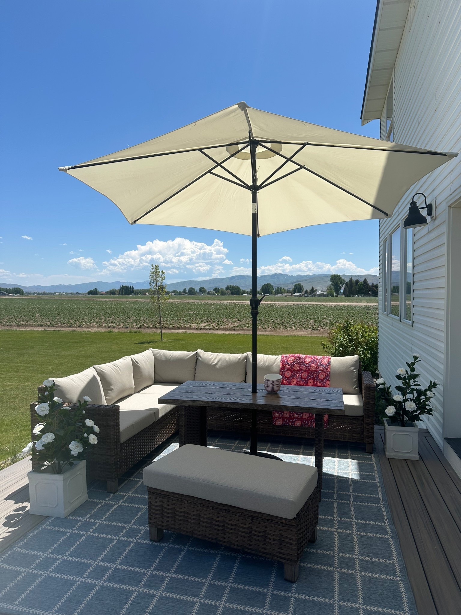 Getting our outdoor space ready for summer dinners and gatherings with friends! 