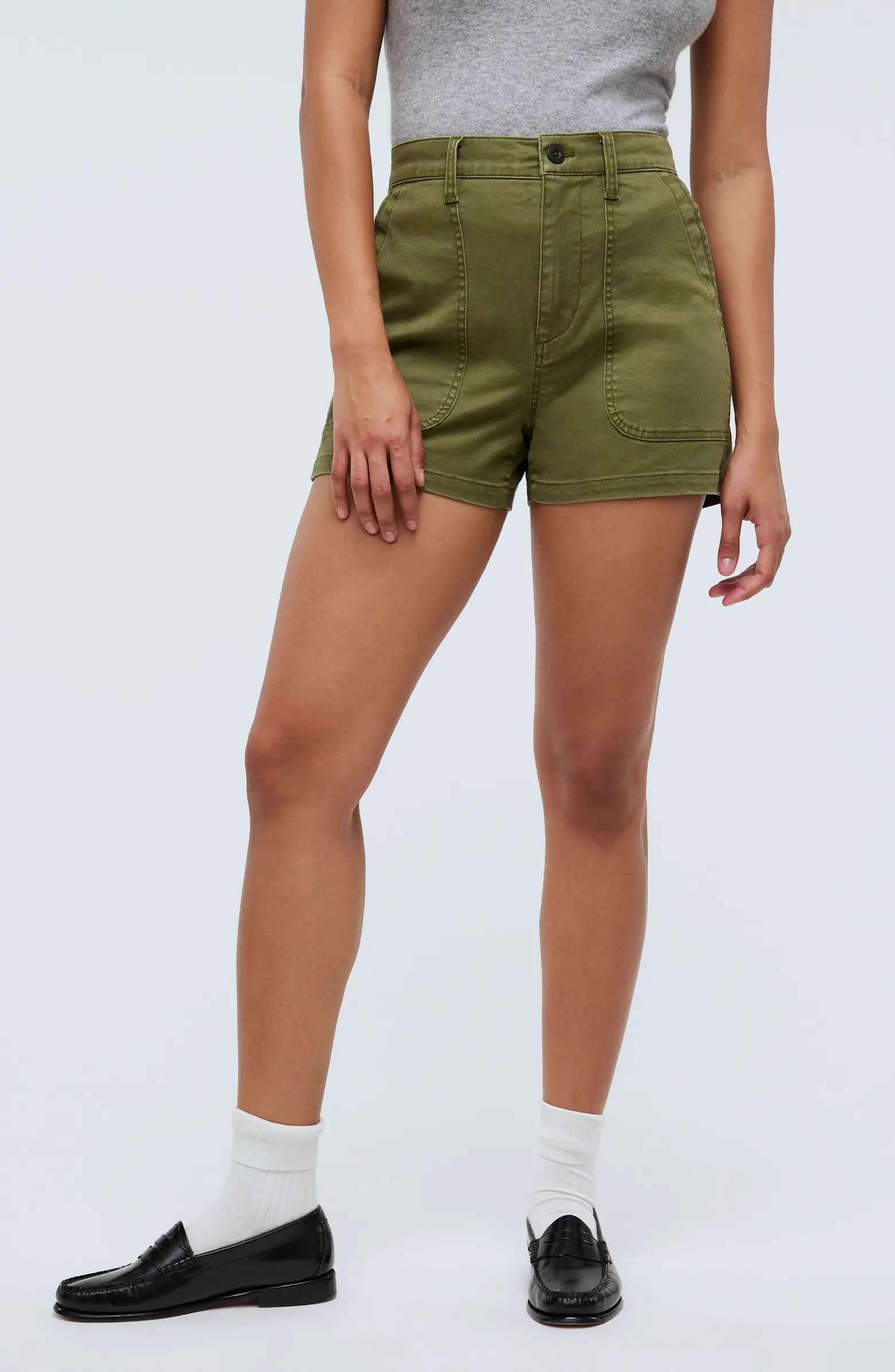 Perfect Military Twill Shorts | Nordstrom