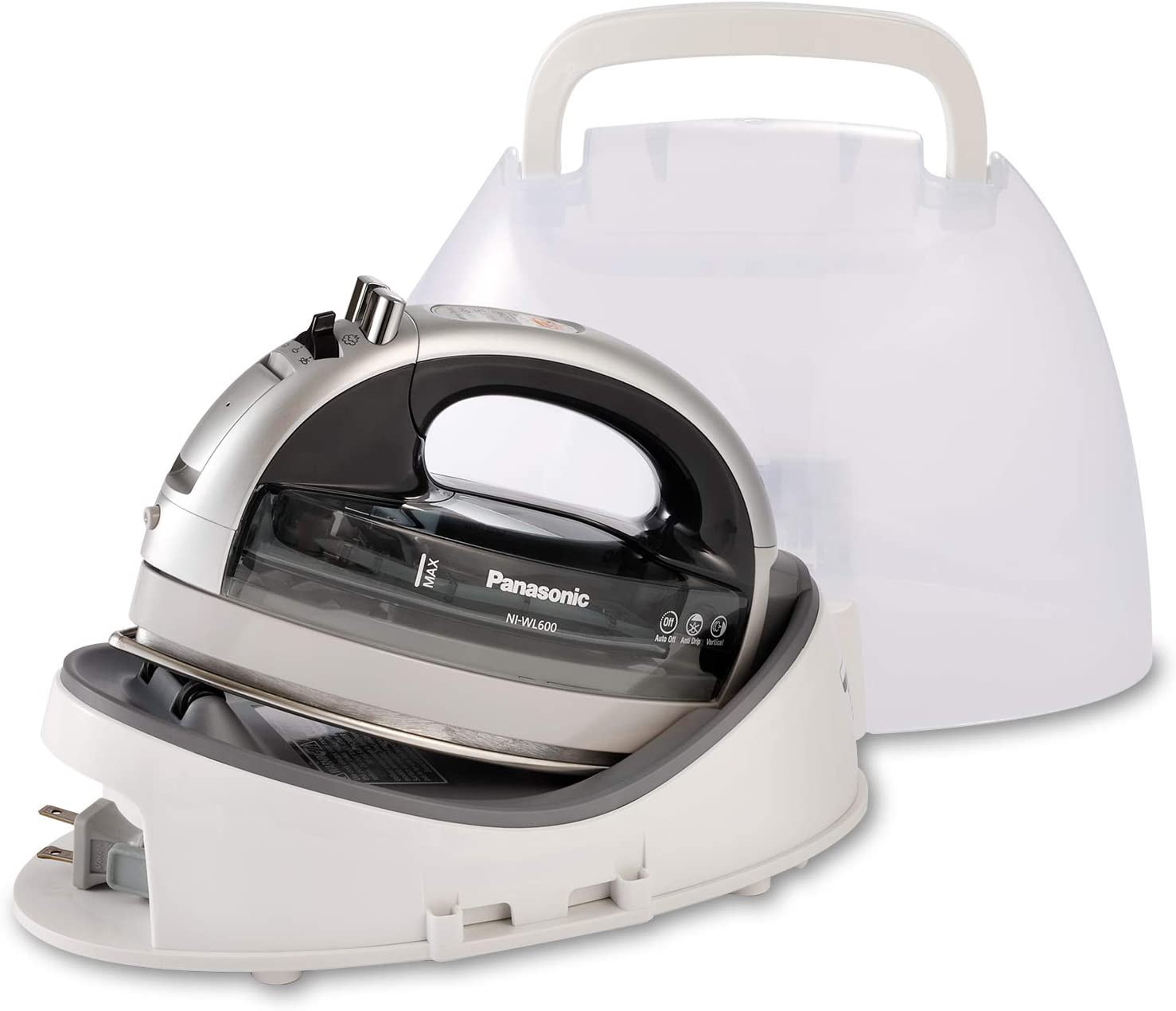 Panasonic NI-WL600 Cordless, Portable 1500W Contoured Multi-Directional Steam/Dry Iron, Stainless... | Walmart (US)