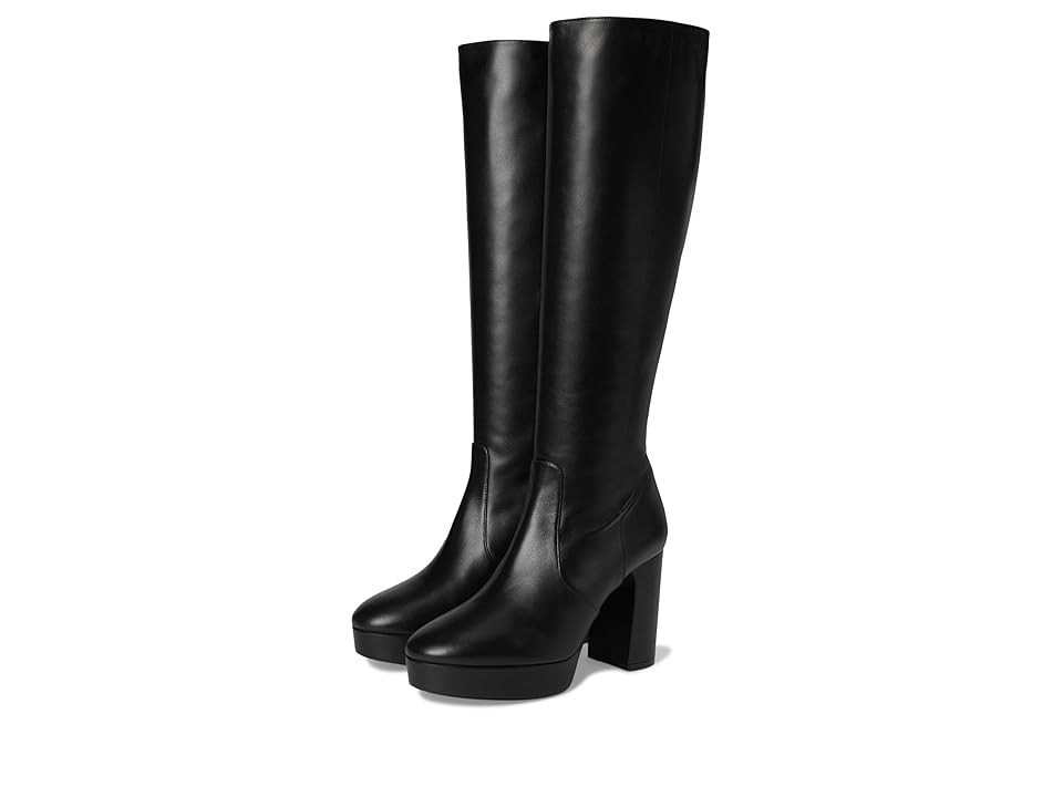 Stuart Weitzman Dayna Platform Boot High Women's Heels Black : 9.5 M, Leather | Zappos