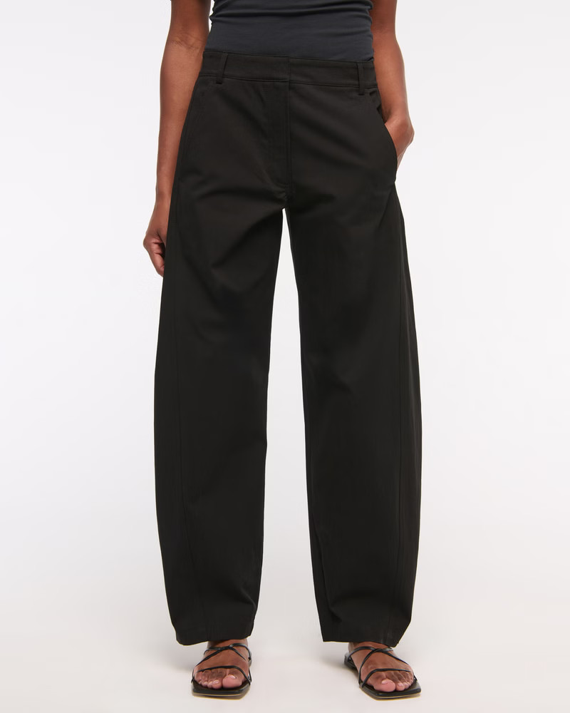 Women's Mid Rise Barrel Pant | Women's Clearance | Abercrombie.com | Abercrombie & Fitch (US)