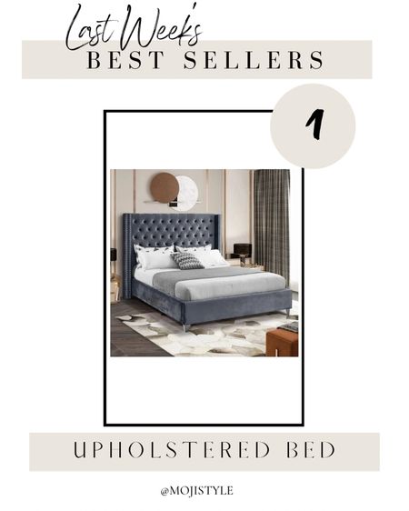 This upholstered bed is one of this week’s best sellers! I have this bed in my guest bedroom and love itt

#LTKhome #LTKsalealert