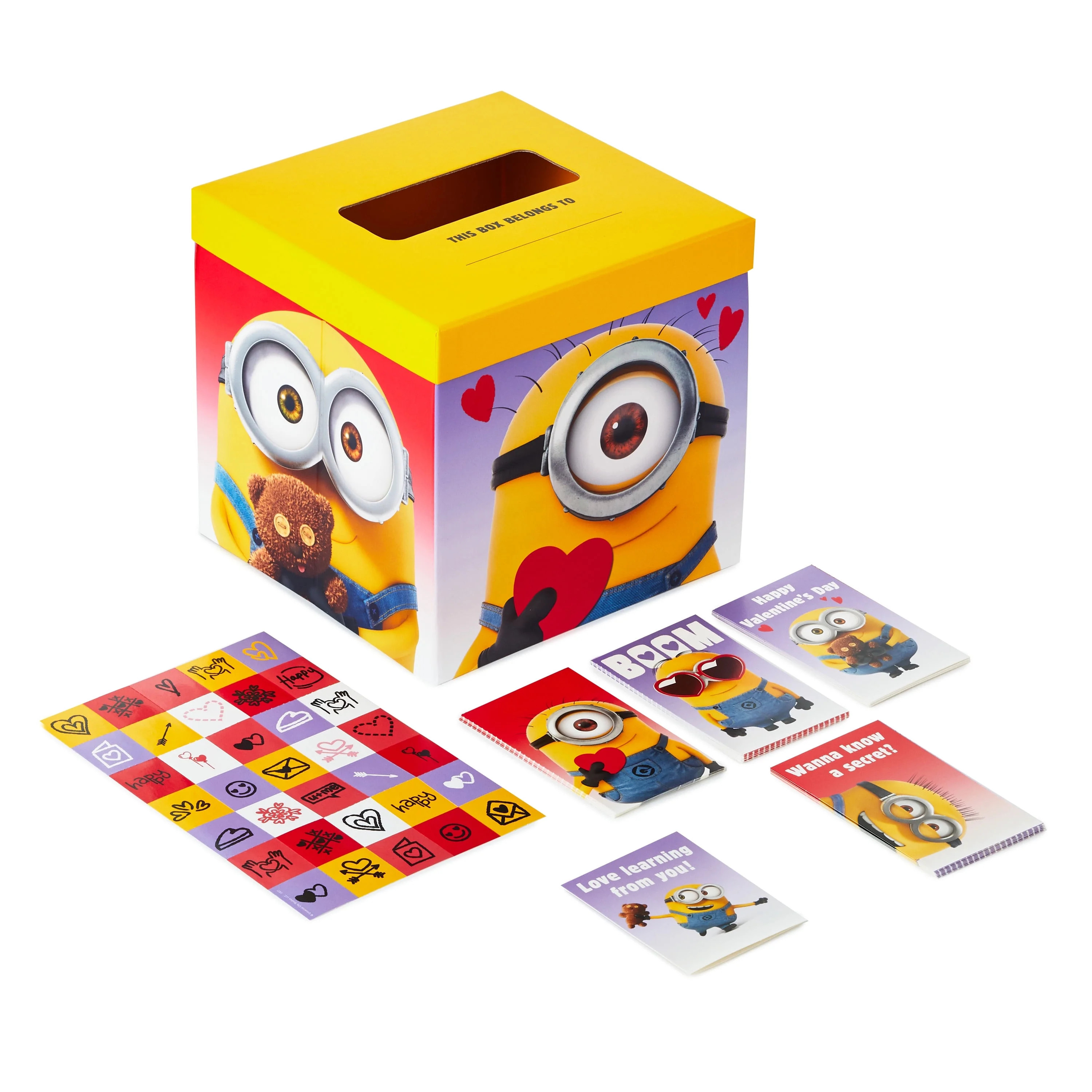 Hallmark Valentines Day Cards for Kids and Mailbox for Classroom Exchange, Minions (1 Box, 32 Val... | Walmart (US)