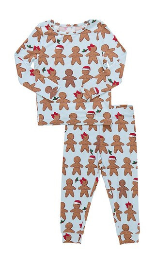 Pink Chicken Kids Bamboo Pj Set in Baby Blue. - size 3 | Revolve Clothing (Global)