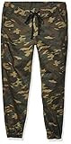 cover girl Women's Army Style Camo Print Skinny Button or Drastring Jogger, Camo Jogger, 7 | Amazon (US)