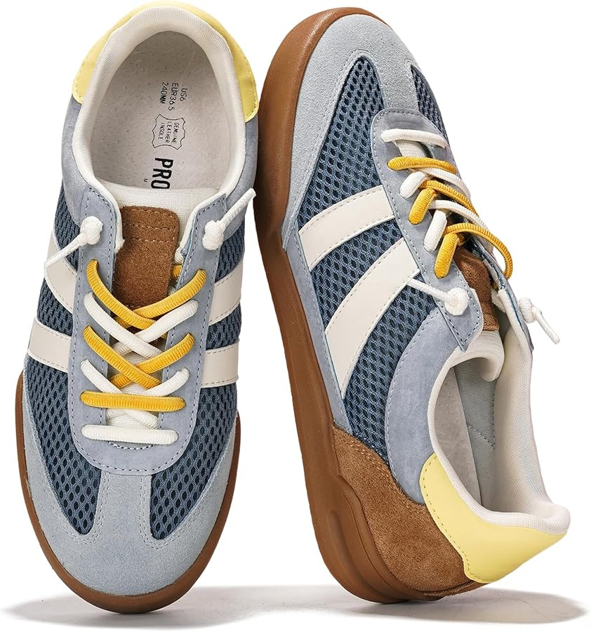 Project Cloud Genuine Leather Casual Sneakers for Women - Memory Foam Insoles Lace-Up Womens Shoe... | Amazon (US)