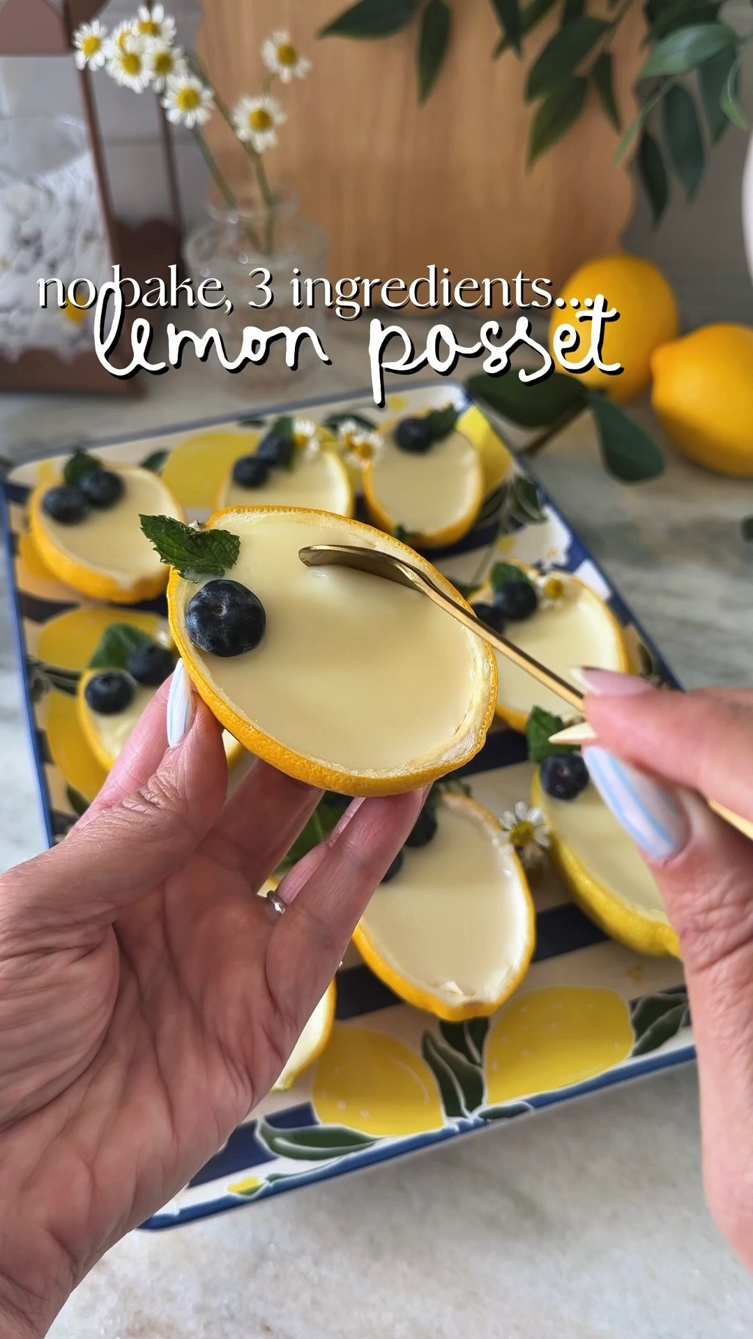 if you need a simple summer dessert that looks impressive… this is it 🍋

3 ingredients, no bake, and you can make them ahead for hosting
i served them right in the lemon halves and they turned out so cute .. the tray I used came from hobby lobby but linking similar! 

#easydessert #lemonposset #lemondessert 


#LTKvlog #LTKHome #LTKfoodie