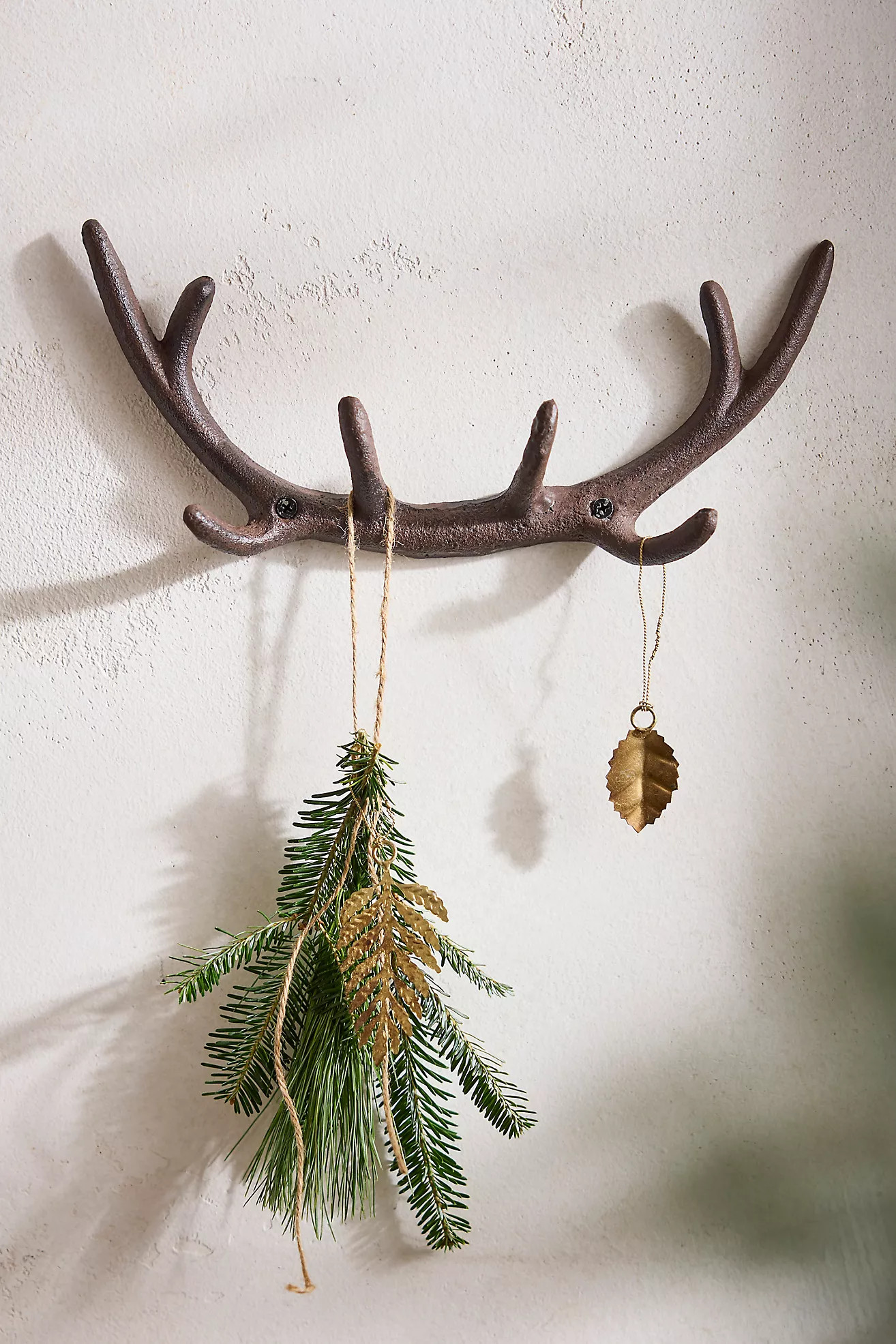 Cast Iron Antlers Hook Rack | Anthropologie (US)