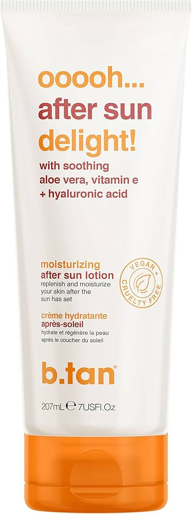 B.TAN After Sun Lotion - Aloe Vera & Hyaluronic Acid, Moisturizing Body 7 Fl oz | Amazon (US)