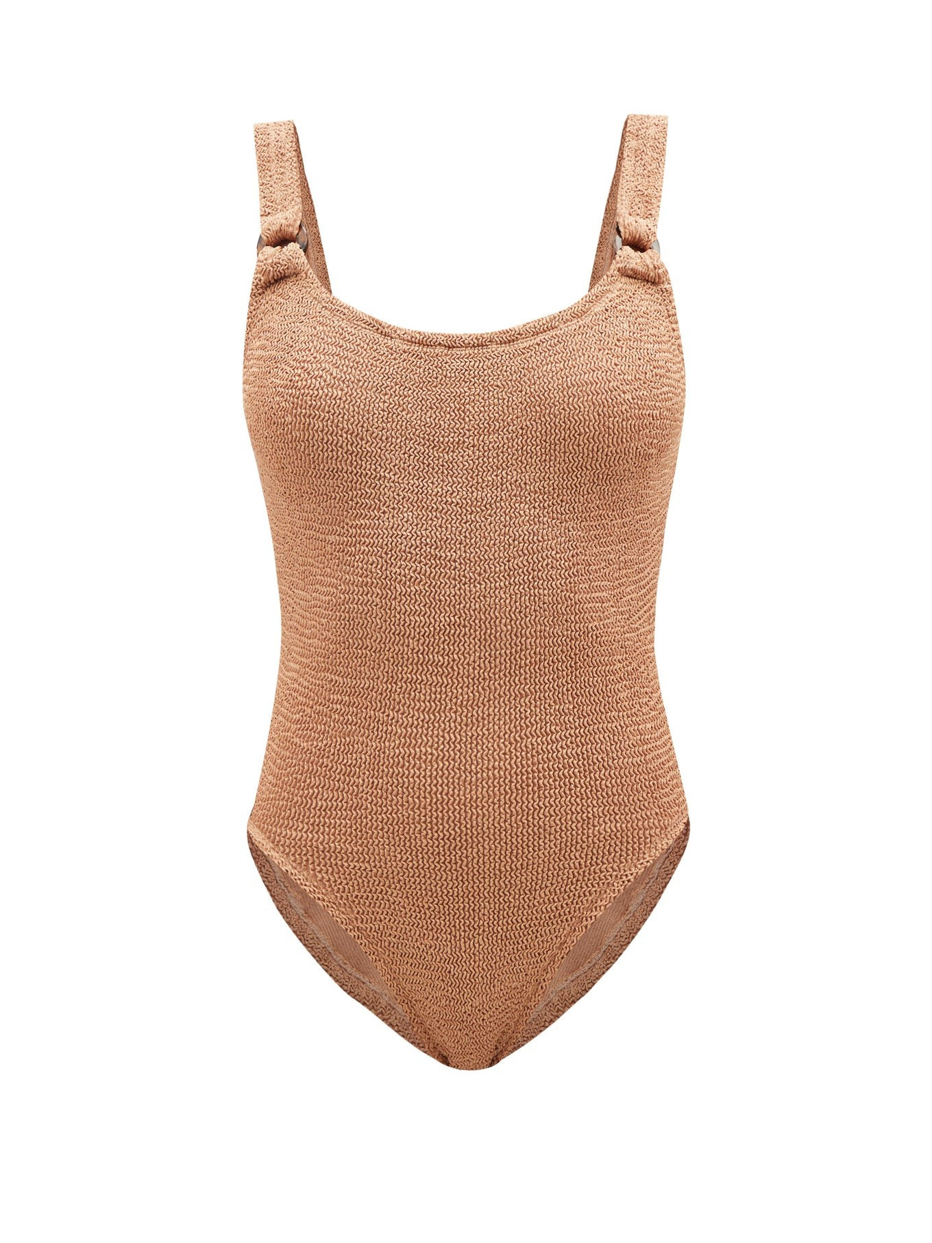 Domino crinkle-knit swimsuit | Hunza G | Matches (US)