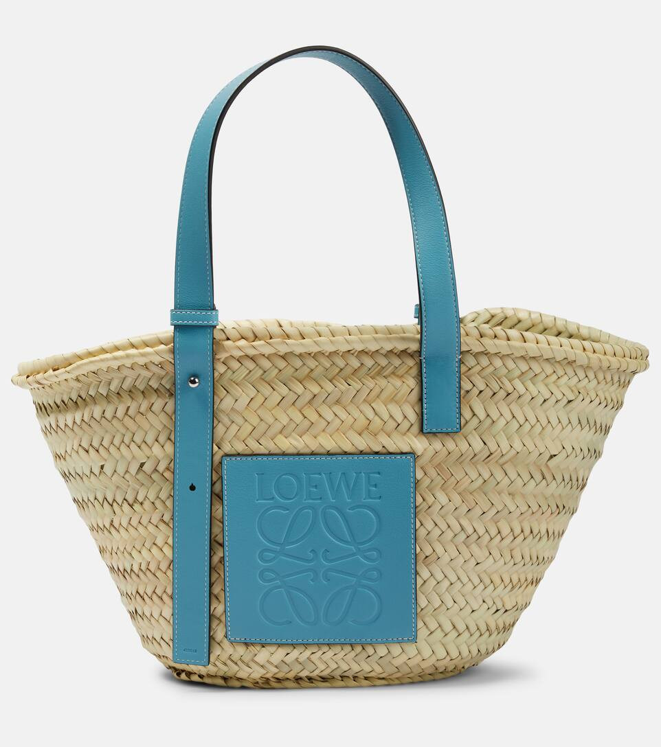 x Howl's Moving Castle Medium leather-trimmed basket tote | Mytheresa (US/CA)