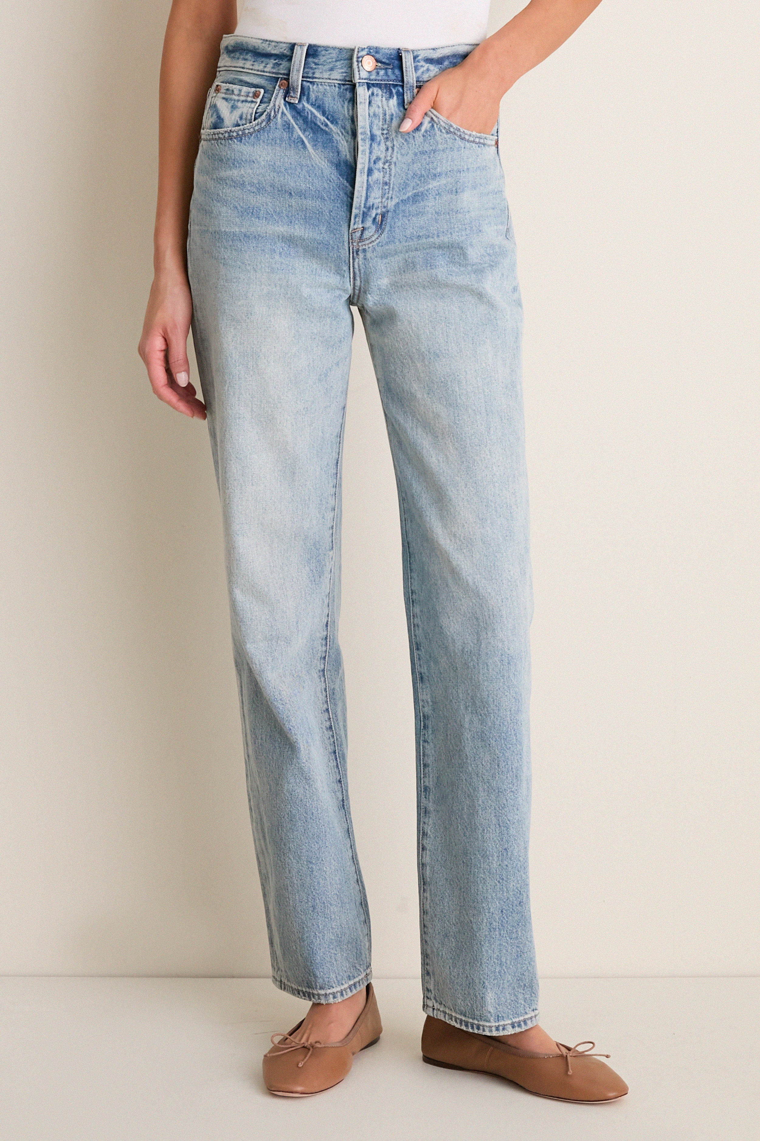 Bramble Cassie Super High Rise Straight | Tuckernuck (US)