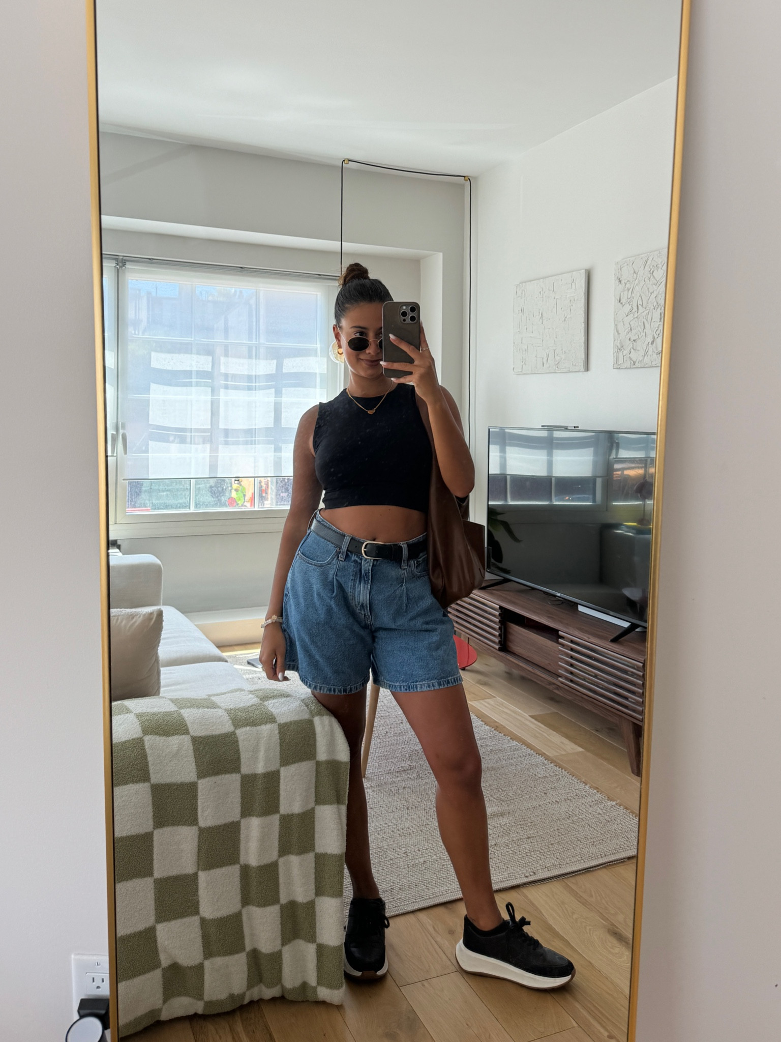 such a good spring outfit with baggy jean shorts! 

#LTKxMadewell #LTKSeasonal