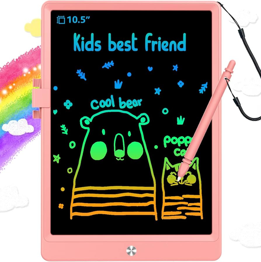 LCD Writing Tablet Doodle Board,10.5 inch Colorful Drawing Pad,Electronic Drawing Tablet, Drawing... | Amazon (US)