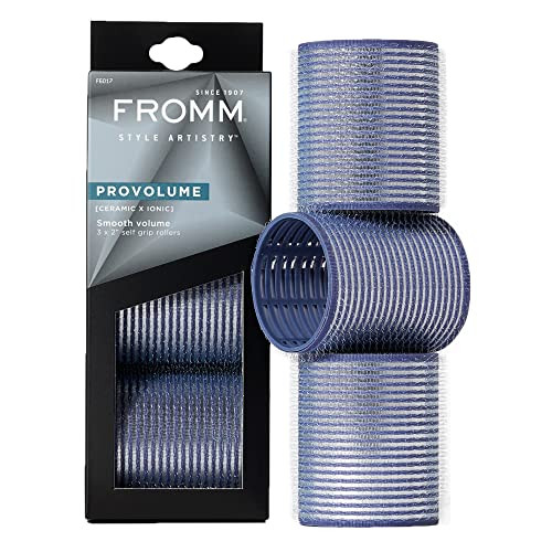 Fromm ProVolume 2" Self-Grip Ceramic Ionic Thermal Hair Rollers, 3 Count, Large Salon Quality Hair Curlers for Medium to Long Length Hair and Curtain Bangs | Amazon (US)