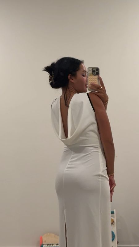 white summer dress from boohoo great for a vacation, any European travels, makes for a great wedding guest dress… all of the above love the back of this dress and you can’t beat the price! It’s on sale now:) 

#LTKSaleAlert #LTKVideo #LTKWedding