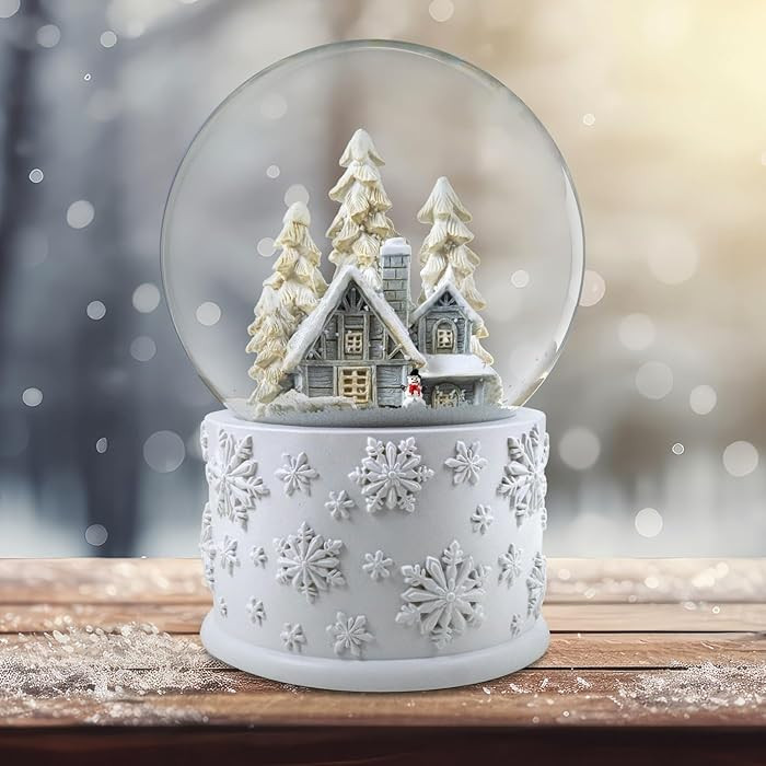 120mm Snowy White Home Scene Snow Globe by The San Francisco Music Box Company | Amazon (US)