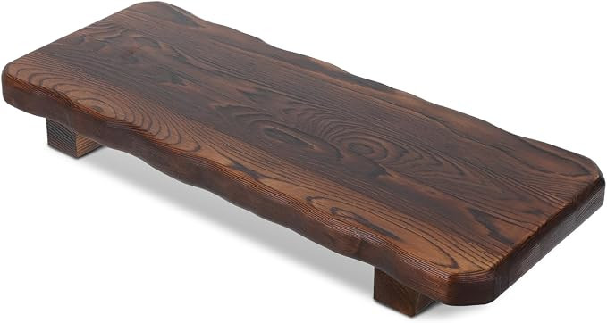 22 x 9 Inch Large Wood Riser Pedestal Stand Rustic Wood Pedestal Tray Decorative Wooden Riser Sta... | Amazon (US)