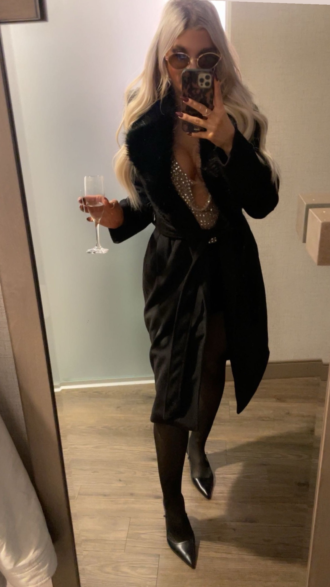 OOTN / going out / birthday outfit / mob wife aesthetic / New York outfit inspo / black wool trench coat / party outfit / NYE inspo / holiday outfits

#LTKootd #LTKHoliday #LTKSeasonal