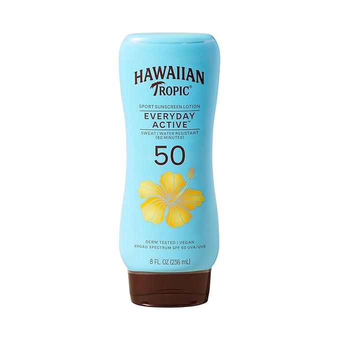 Hawaiian Tropic Everyday Active Sunscreen Lotion, SPF 50 Sunblock, 8 Fl Oz | Amazon (US)