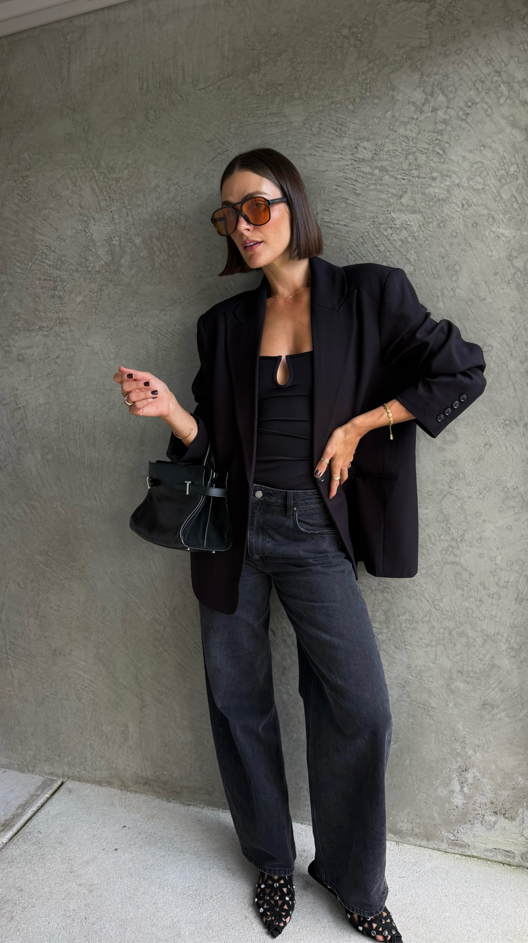 Like many of you I’m sure, I can always rely on an all black outfit when I feel like I have a wardrobe full of clothes with nothing to wear 

I love the studded detail of these shoes! Robe is by Sage and Clare and Sunnies are by small business “Sol and Kin” 

#LTKautumn #LTKspring #LTKaustralia