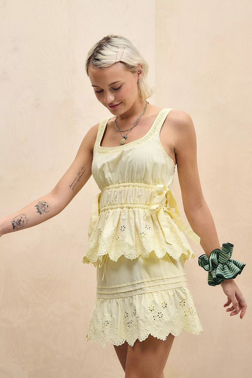 Minifalda Gabriette Amarillo Damson Madder | Urban Outfitters (US and RoW)