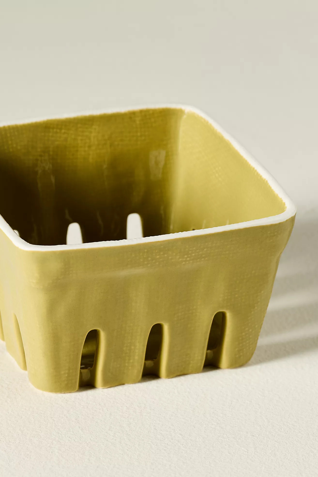 Linnea Stoneware Berry Basket | Anthropologie (US)