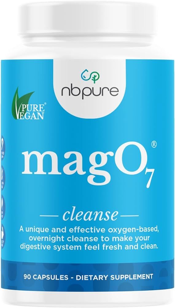 nbpure MagO7 - Natural Colon Cleanse & Detox - Occasional Constipation Relief, Stool Softening, &... | Amazon (US)
