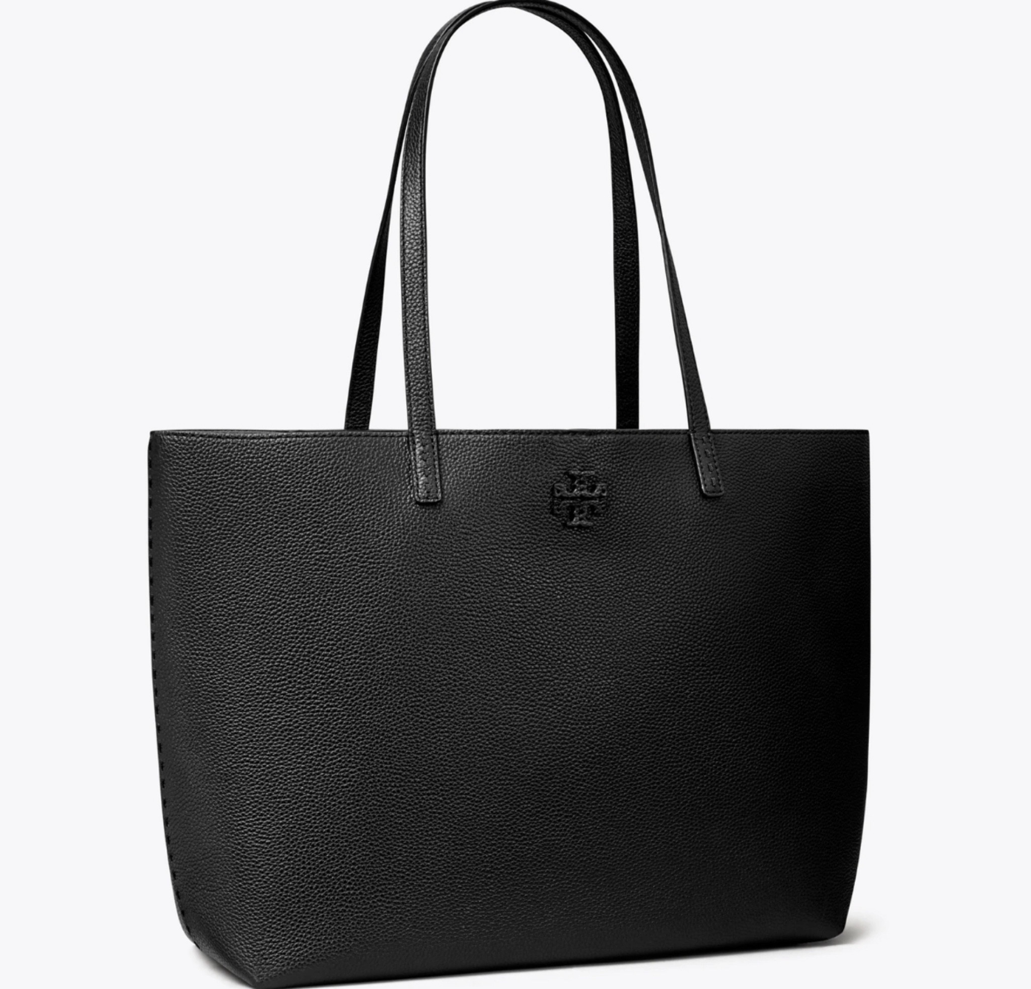 Tory Burch McGraw Tote is 30% off for Cyber Monday. This is one of few black handbags included in the sale. Since black is a popular color it’s often excluded from their best deals. 

I’ve owned the older version of this tote and it’s a workhorse. Held up incredibly well for my commute to the office pre pandemic so 5 days per week. It would make a nice teacher bag too.

Leather tote, Tory Burch sale, work bag, gift guide