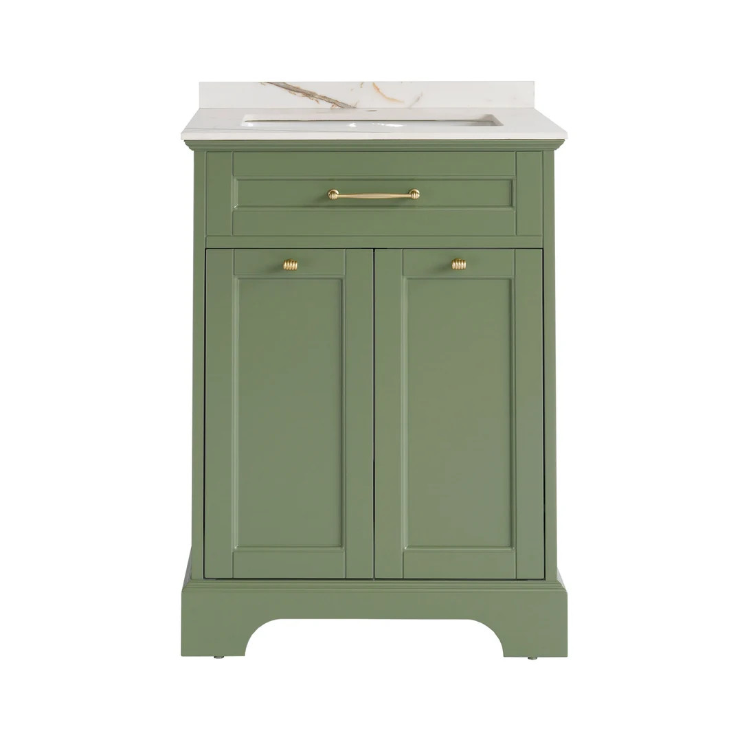 24 inch Green Single Sink Bathroom Vanity | Etsy (US)
