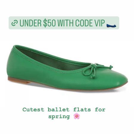 Under $50 ballet flats with code VIP!! #weartowork #springfashion #springstyle #springoutfit #balletflats #green #salealert

#LTKworkwear #LTKshoecrush #LTKfindsunder50