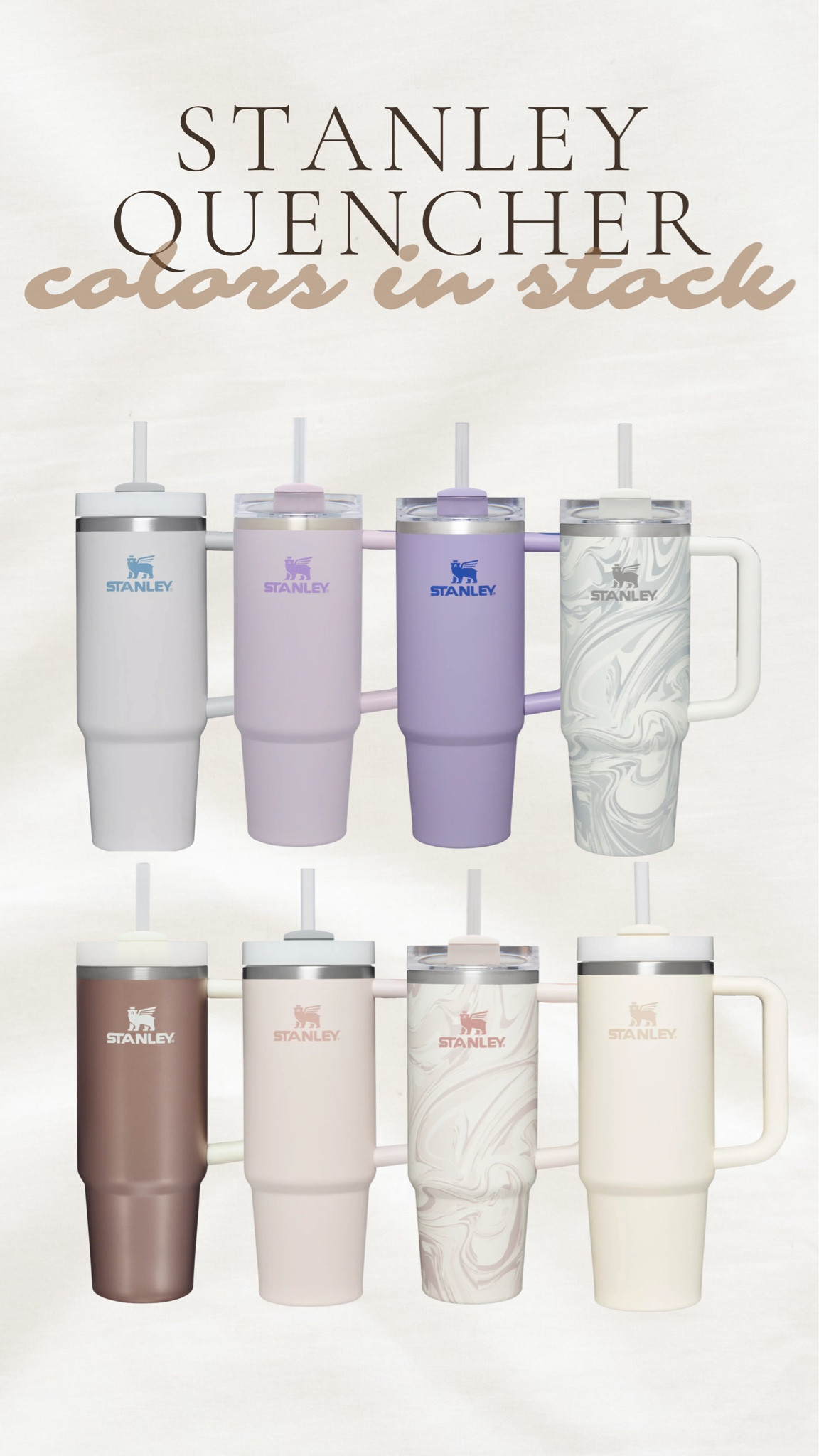 So many cute 30oz Stanley’s in stock!

Stanley cup, insulated cup, mom cup 

#LTKFind #LTKbump #LTKunder100