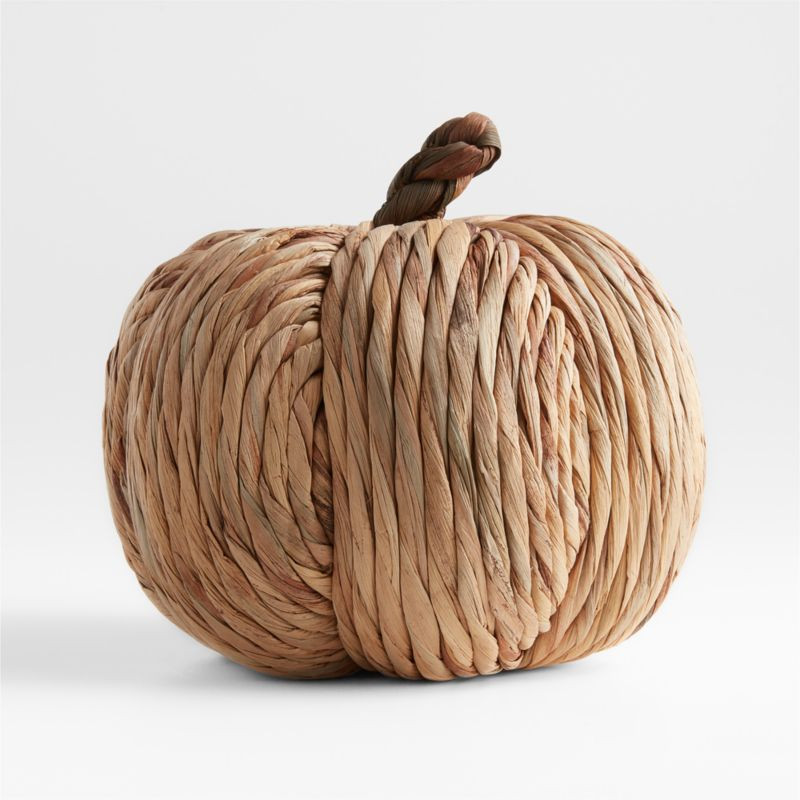 Large Corn Husk Pumpkin + Reviews | Crate & Barrel | Crate & Barrel