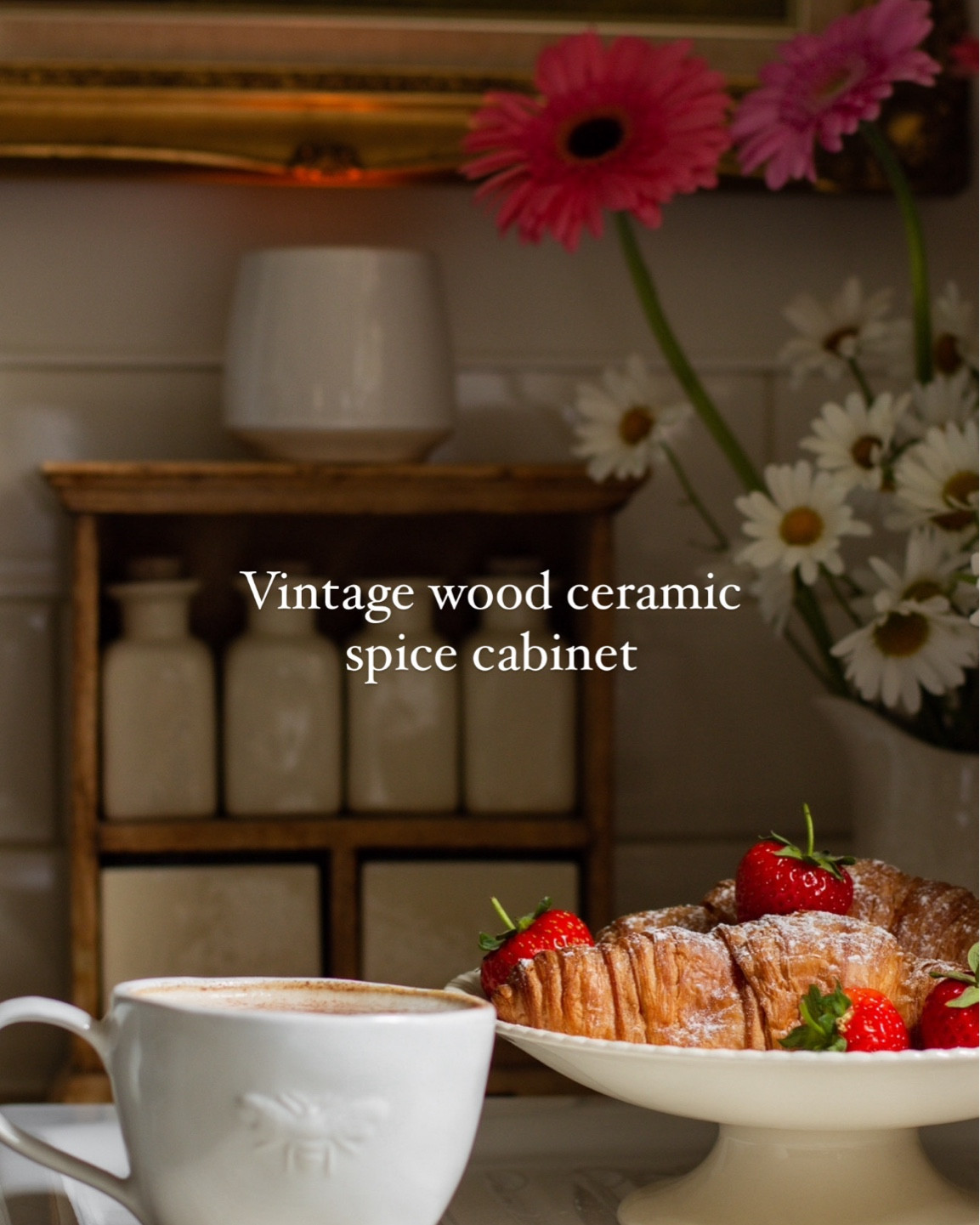 Vintage wood ceramic spice cabinet #cottagekitchen #cottagedecor 

#LTKhome #LTKuk