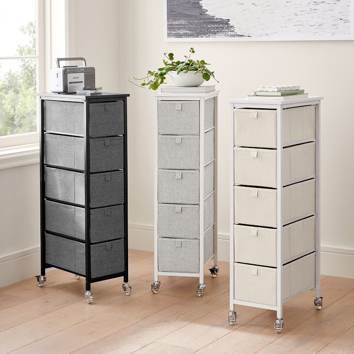 Rolling 5-Drawer Cart | Pottery Barn Teen