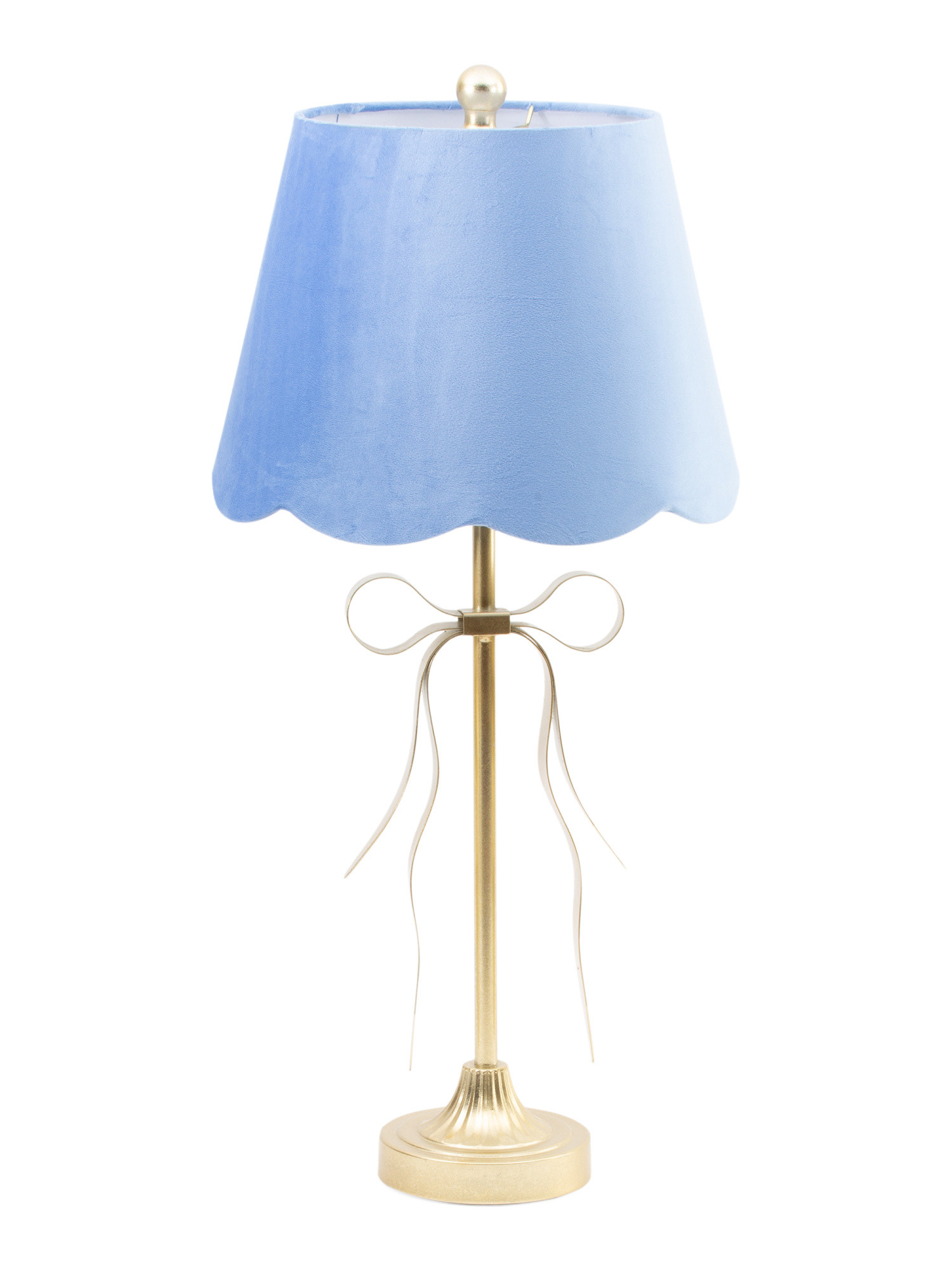 29in Metal Bow Lamp With Scalloped Shade | Bedroom | Marshalls | Marshalls