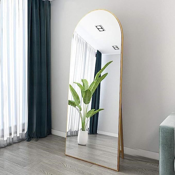 OGCAU Full Length Floor Mirror Wall Mirror Standing Hanging or Leaning Against Wall for Bedroom, ... | Amazon (US)