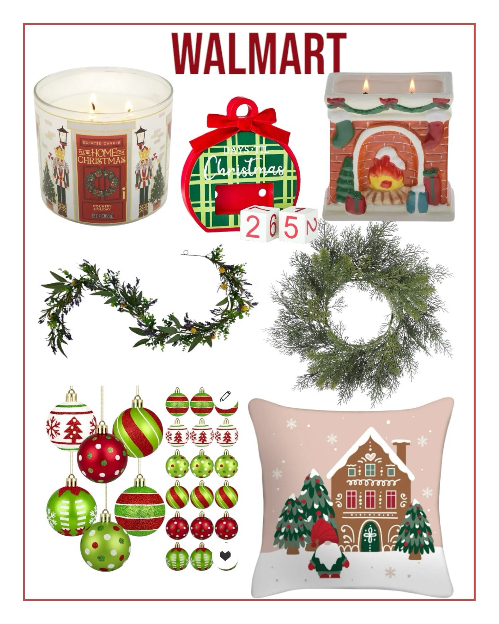 Walmart Christmas decorations. 

#christmasdecor

#LTKHoliday