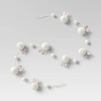 5' Decorative Easter Holiday Garland White - Opalhouse™ | Target