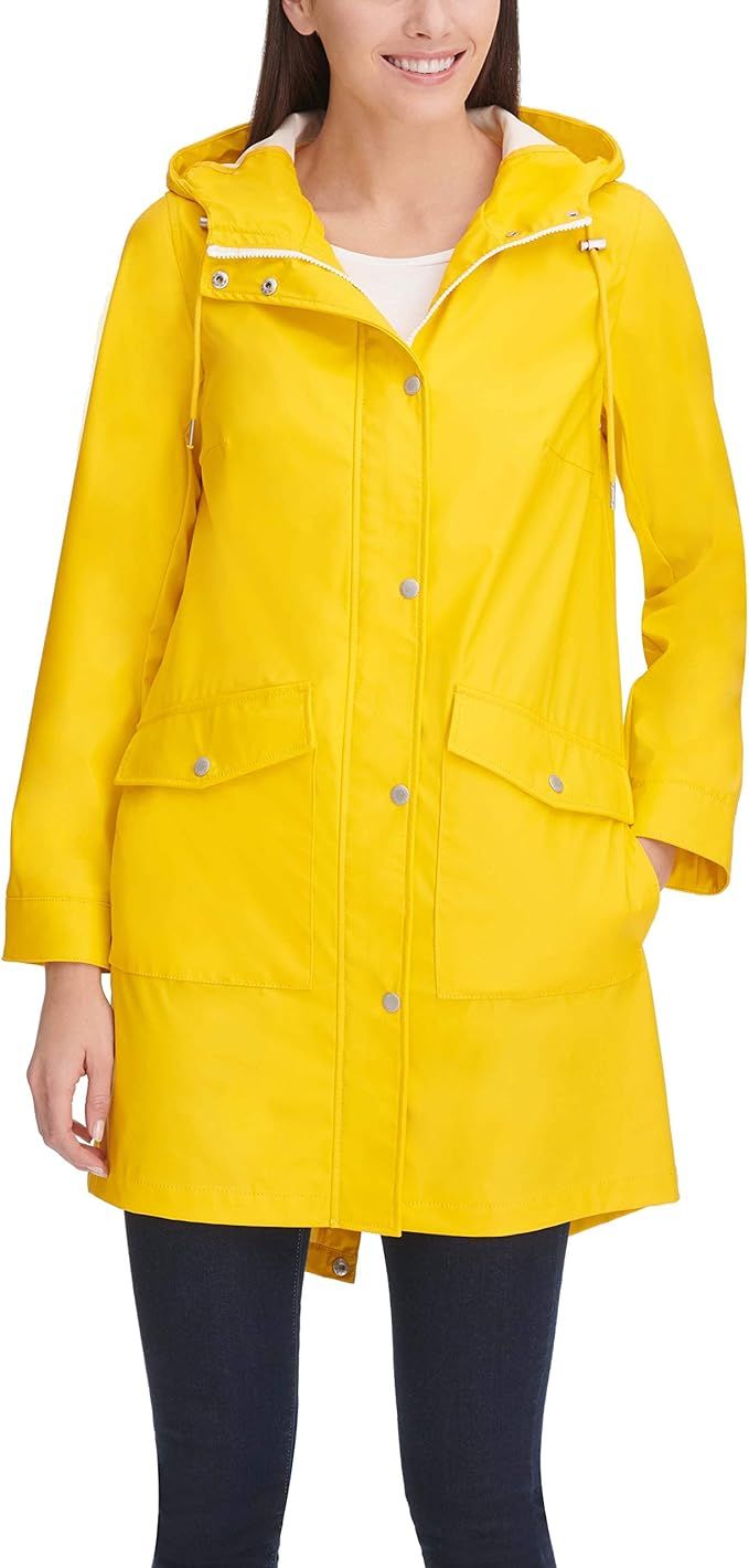 Levi's Women's Lightweight Rubberized Pu Fishtail Rain Anorak Parka Jacket | Amazon (US)