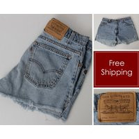 Vintage 90S Levi's Shorts Cut Off 910 Women's Levi Blue Denim Short Booty Fray Daisy Dukes - Retro 9 | Etsy (US)
