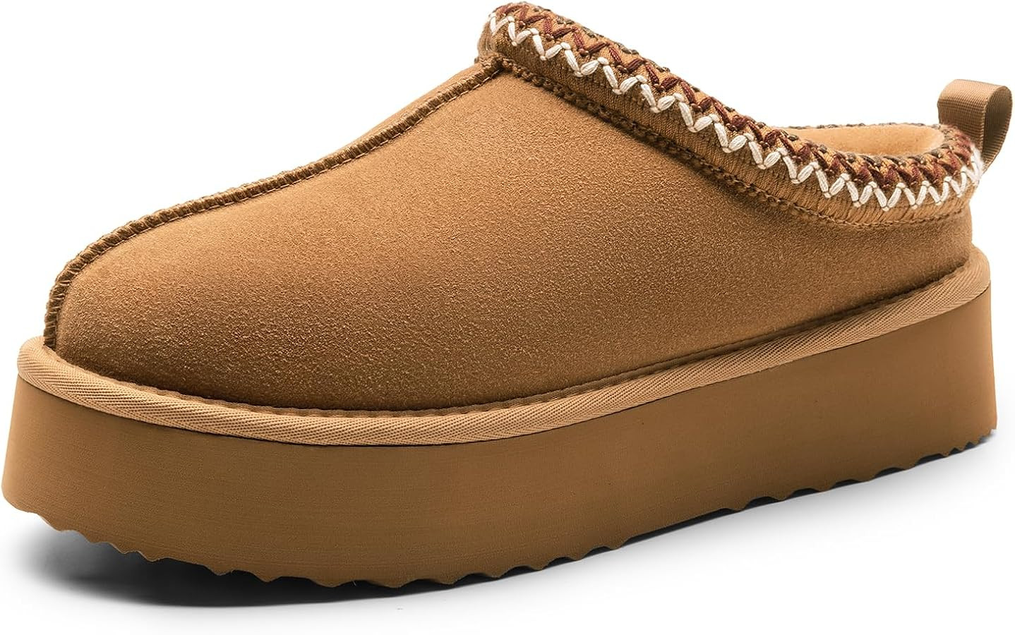 DREAM PAIRS Women's Slippers for Women Genuine Suede Platform Fuzzy Cozy Slippers Winter Fluffy W... | Amazon (US)