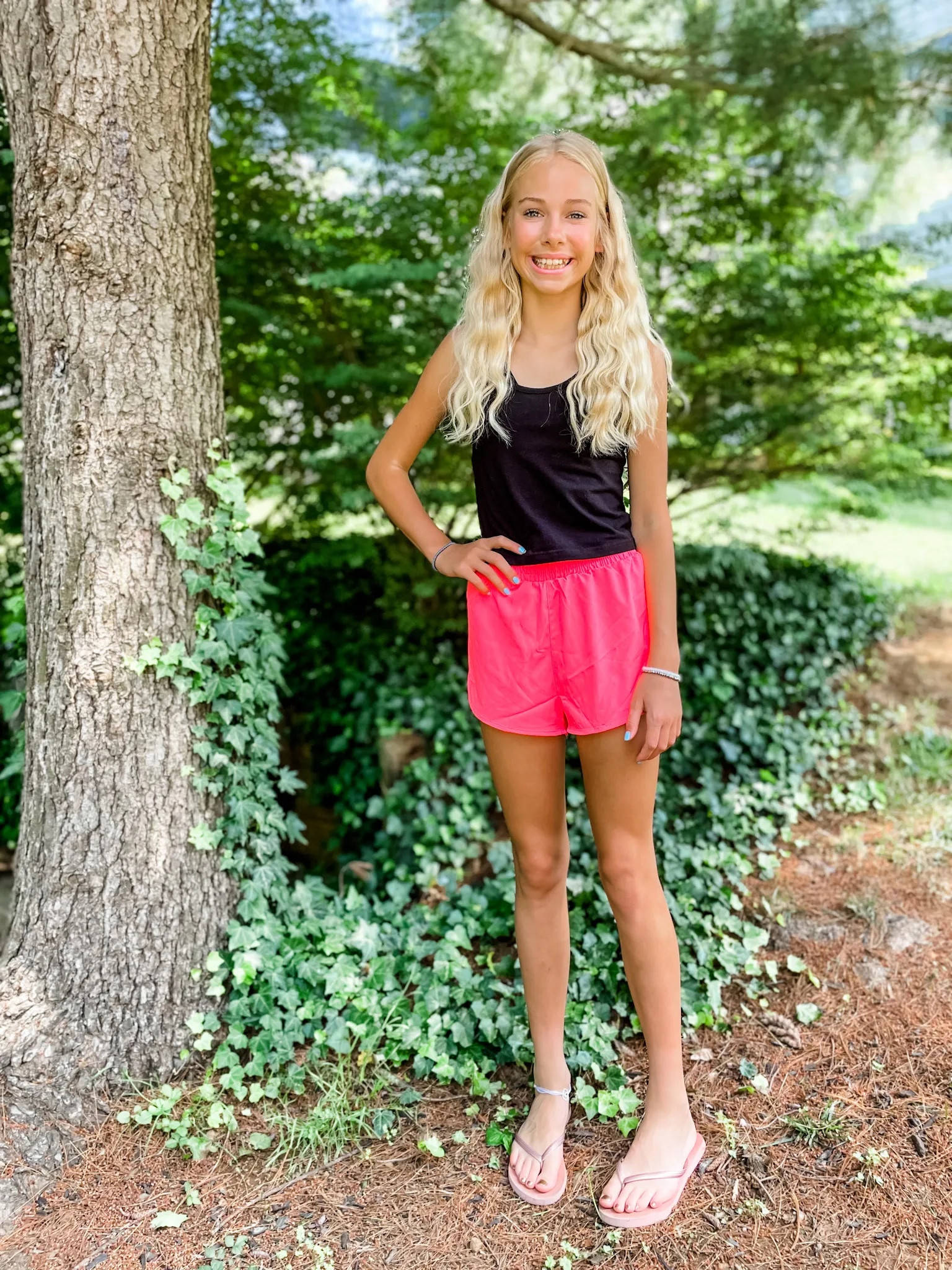 Love this cropped tank top set with built in bra from Amazon.

Watermelon pink shorts, athletic shorts from Shein, Amazon tank tops, tank top set. Crop top, blank tank top, teen girl clothing. Summer outfit, Spring Break outfit. Girl outfit of the day. Amazon clothing. 
#amazon 

#LTKFind #LTKstyletip #LTKunder50