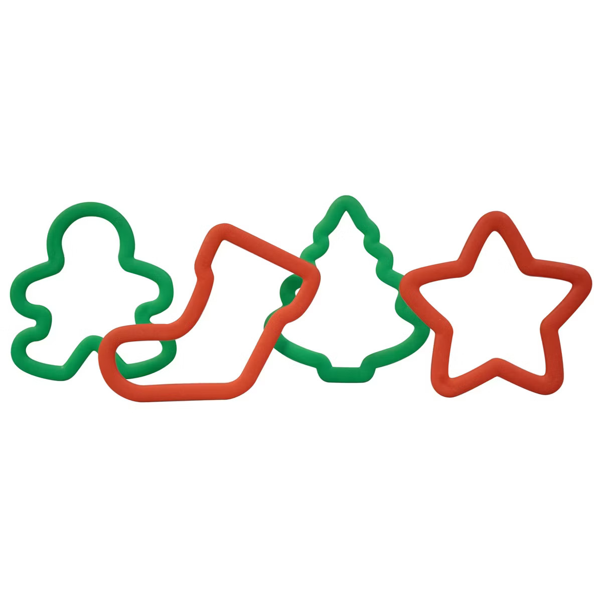 Wilton 4ct Grippy Bagged Cookie Cutter Set: Polypropylene, Hand Wash, Green & Red, 4 Pieces | Target