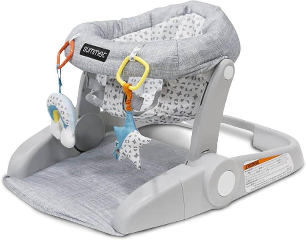 Summer® Learn-to-Sit™ 2-Position Floor Seat (Heather Gray) – Sit Baby Up in This Adjustable ... | Amazon (US)