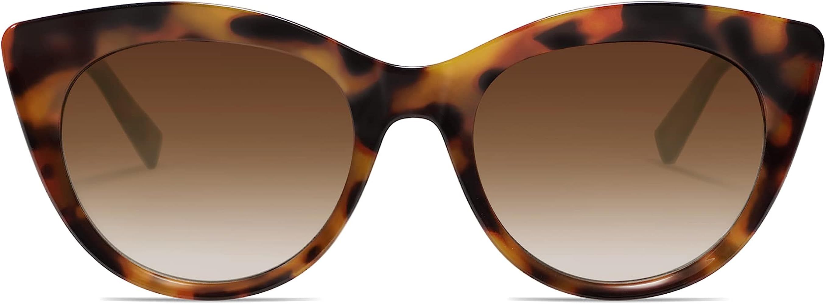 SOJOS Trendy Polarized Sunglasses for Women,Retro Cat Eye Womens Sun Glasses SJ2221 | Amazon (US)