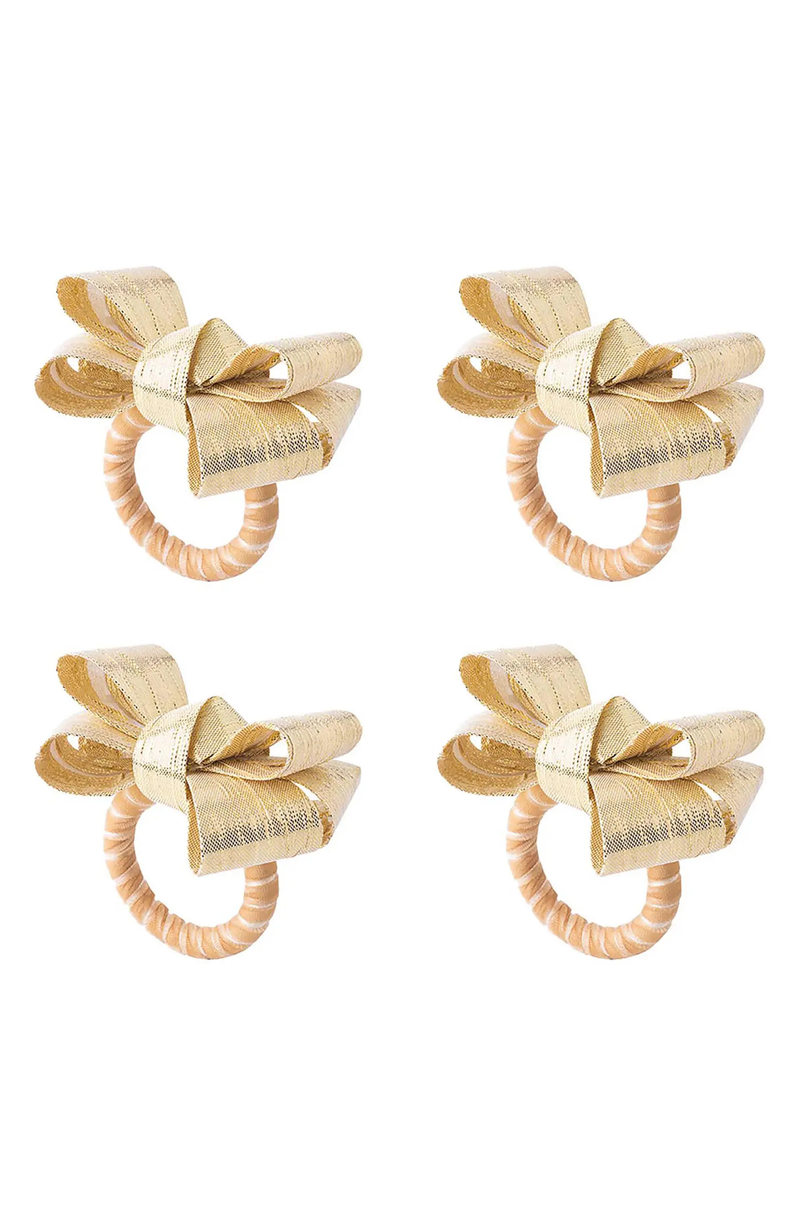 Tuxedo Set of 4 Napkin Rings | Nordstrom