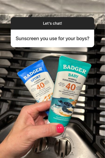 Badger sunscreen is literally the best for kids and adults! It’s so clean and goes on clear! 

#LTKfamily #LTKkids #LTKbaby