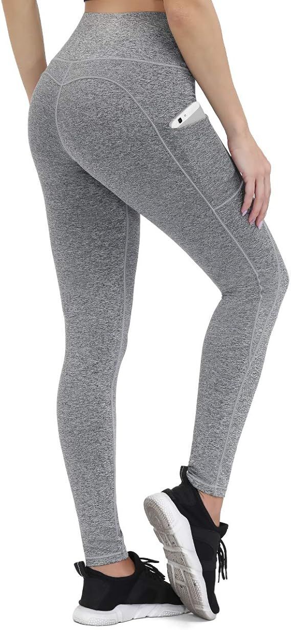ALONG FIT Yoga Pants for Women Leggings with Side Pockets Workout Running Tights | Amazon (CA)