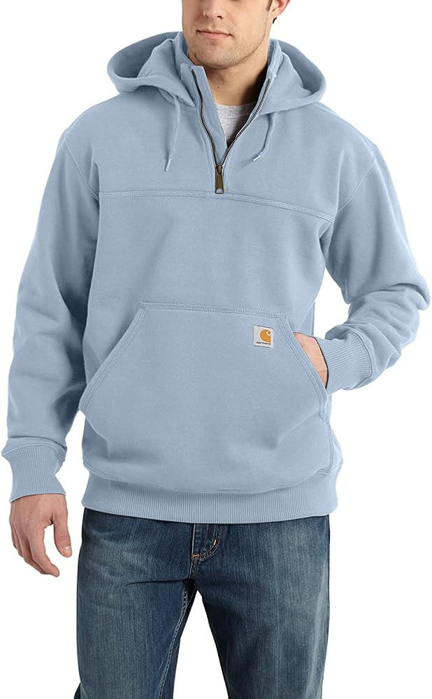 Carhartt mens Rain Defender Loose Fit Heavyweight Quarter-zip Sweatshirt | Amazon (US)